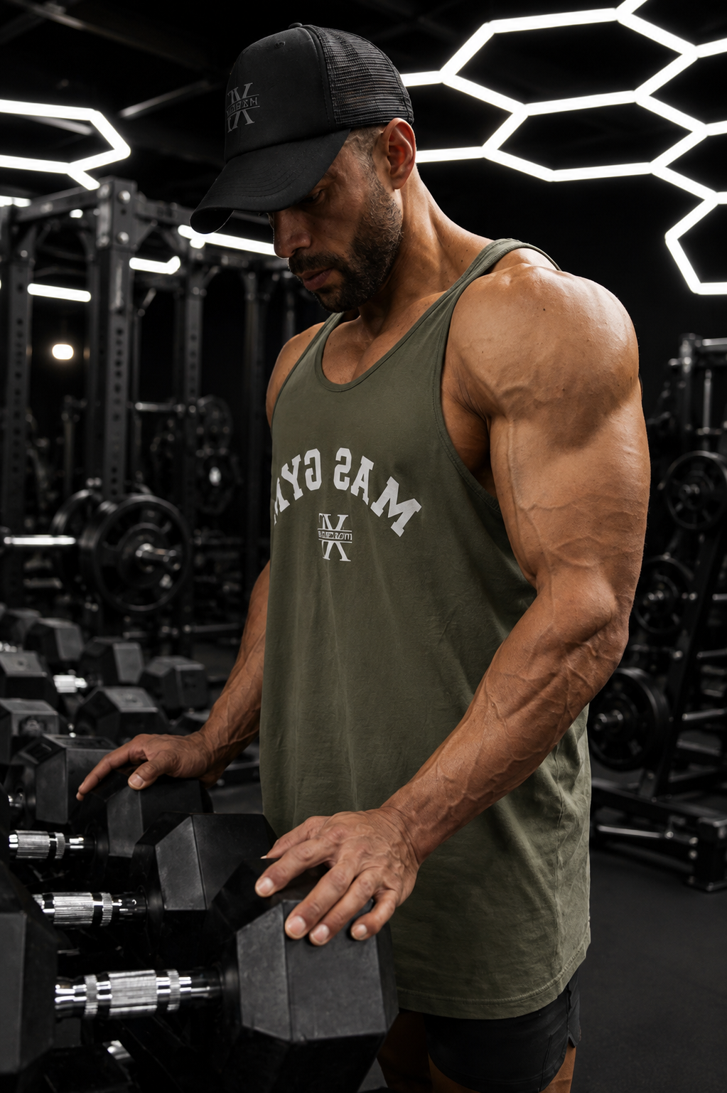 MAS GYM Classic Tank — Olive